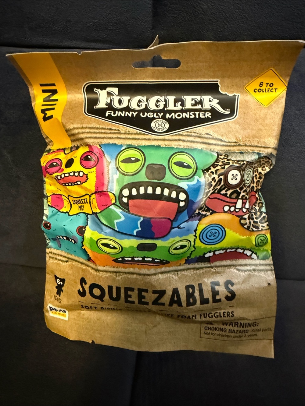 Squeezables Mini Funny Ugly Monster Plush - Multicolor